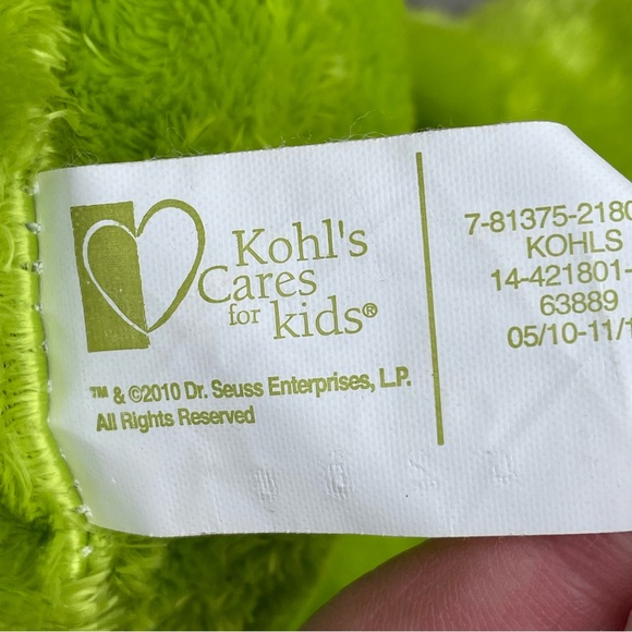 DR. SEUSS THE GRINCH stuffed animal GREEN PLUSH TOY - Picture 5 of 6